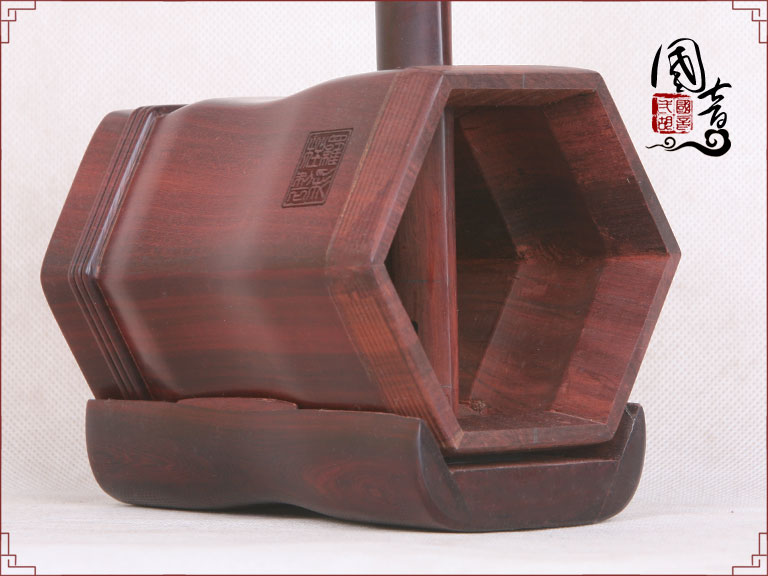 琴架-紫檀(带刻字印章)(双声道筒) 琴架-紫檀(带刻字印章)(双声道筒)